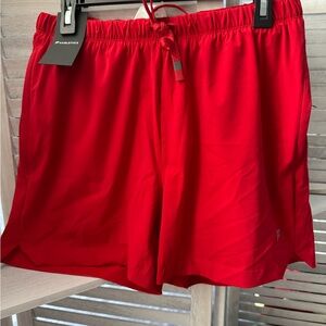 Fabletics Men's Bold Red Athletic Shorts